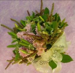 CODE 71981 - Wedding Bouquet of Hyacinthus and Eustoma